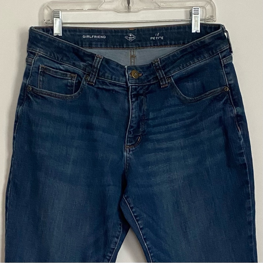 St John’s Bay Girlfriend Size 12 Petite Blue Jeans - Picture 2 of 10